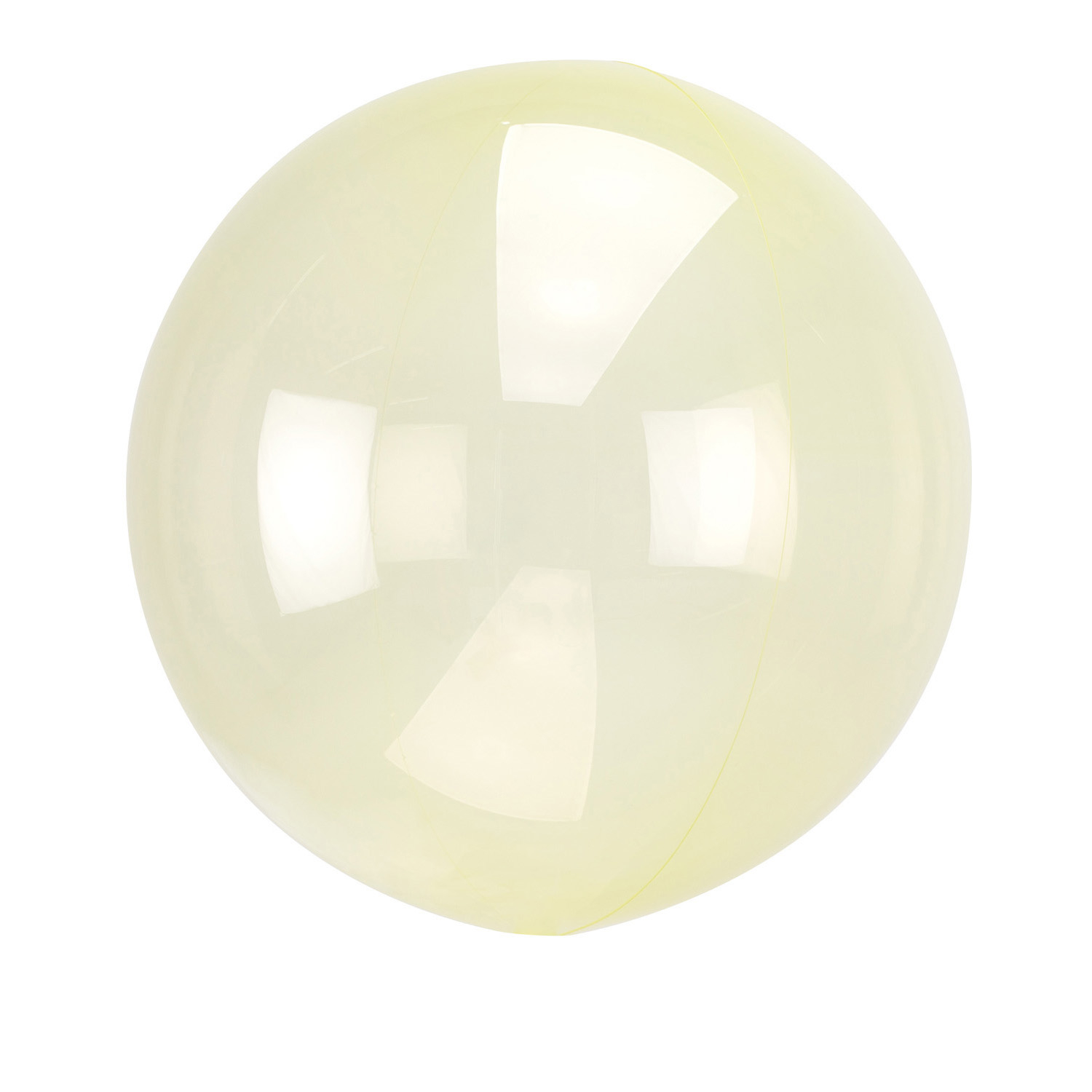 Průhledný balón žlutý 45 cm